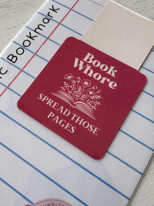 “Book Whore” Magnetic Bookmark