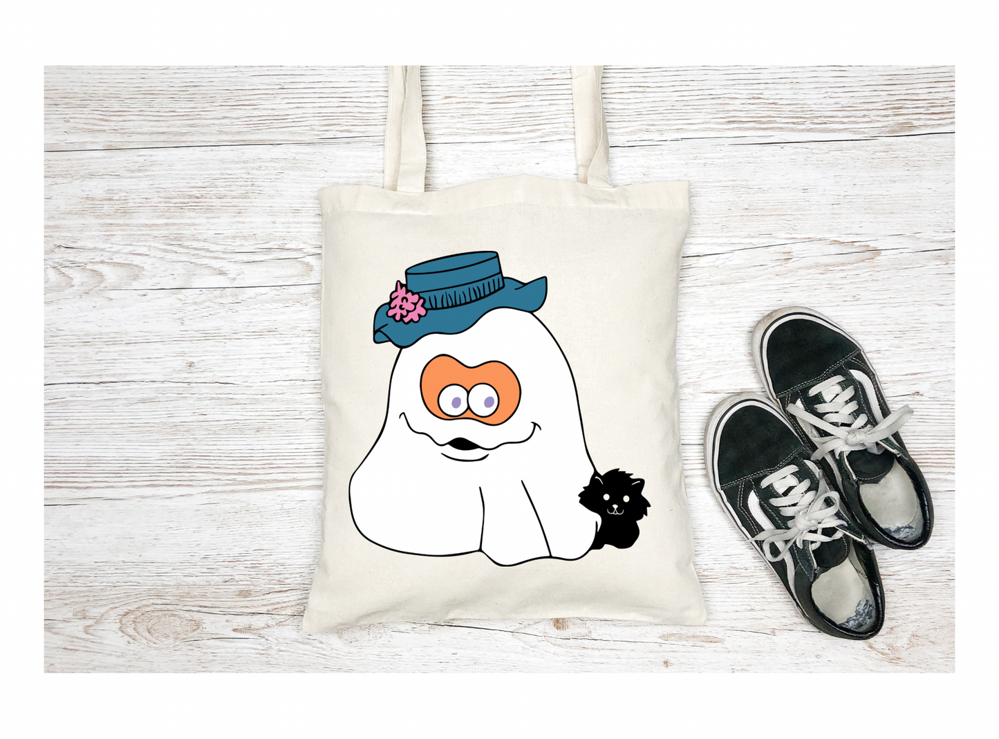 Nugget Buddy Ghost Canvas Tote Bag