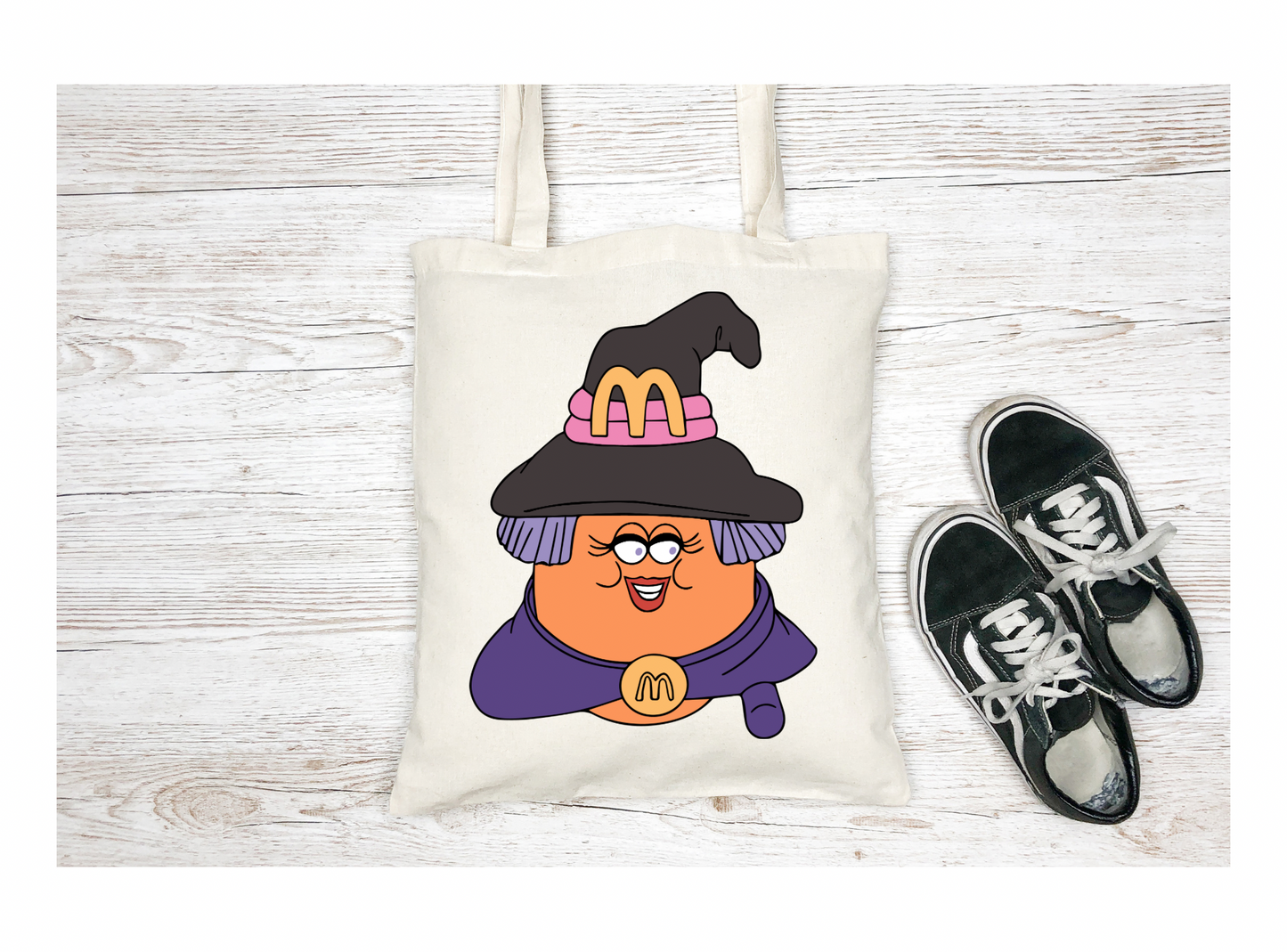 Nugget Buddy Witch Canvas Tote Bag