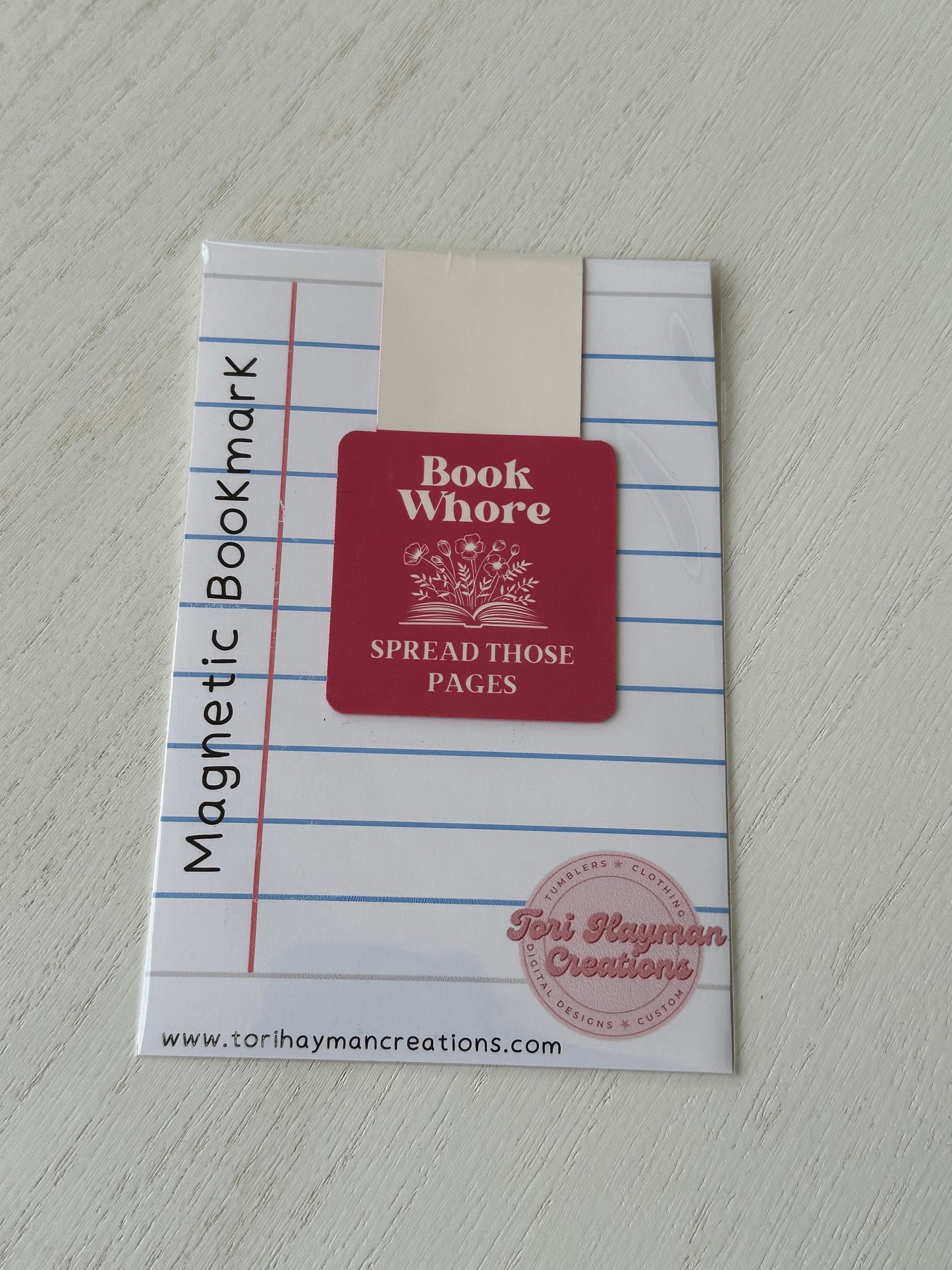 “Book Whore” Magnetic Bookmark