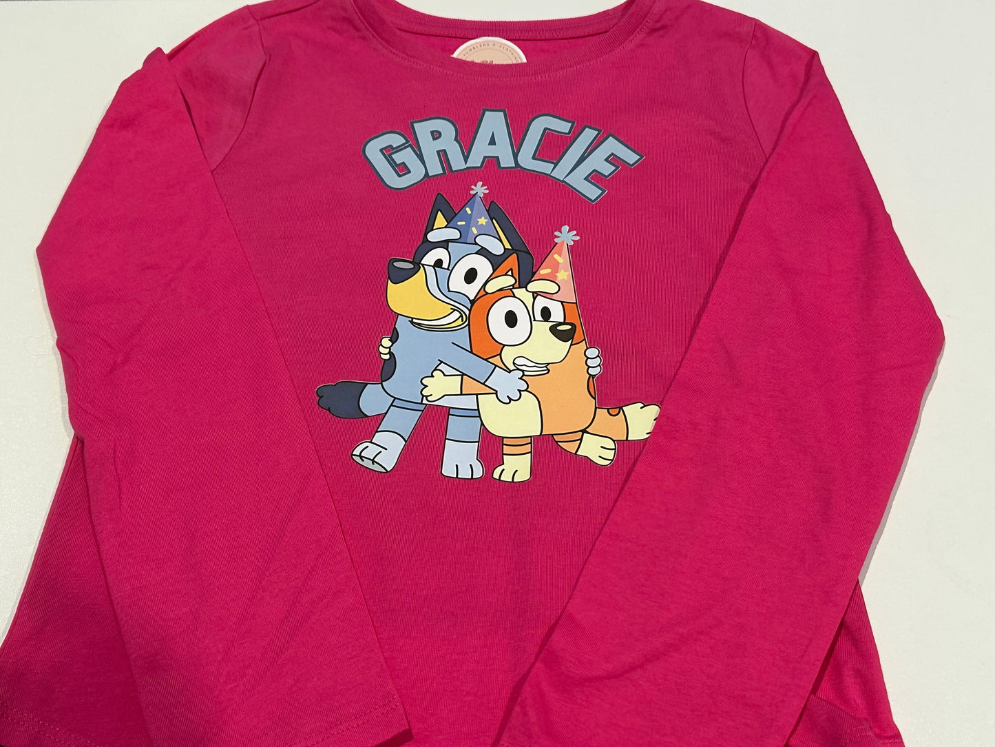 Custom Child’s Long Sleeve Pink Shirt