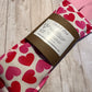 White, Pink and Red Heart Print Comfort Pack