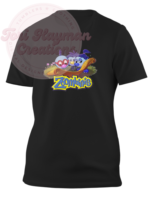 Logical Journey of Zoombinis T-Shirt (Black/Unisex)