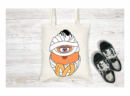 Nugget Buddy Mummy Canvas Tote Bag