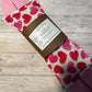 White, Pink and Red Heart Print Comfort Pack