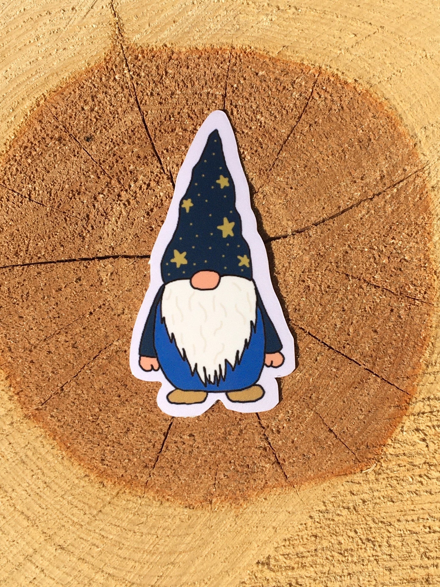 Hand drawn gnome sticker