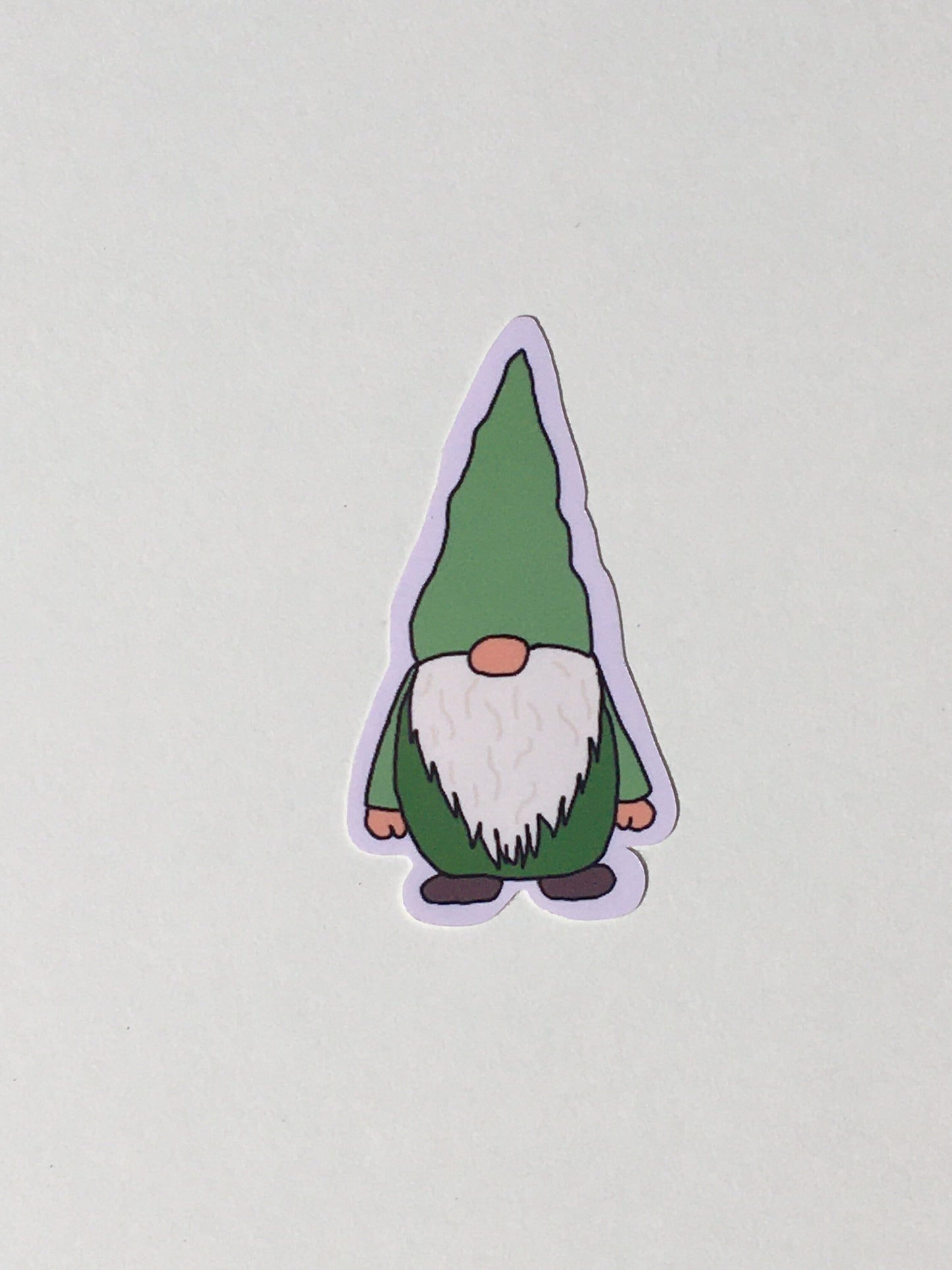 Hand drawn gnome sticker