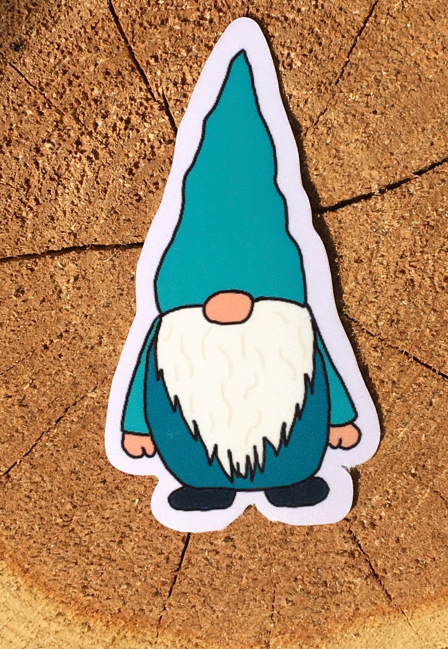 Hand drawn gnome sticker