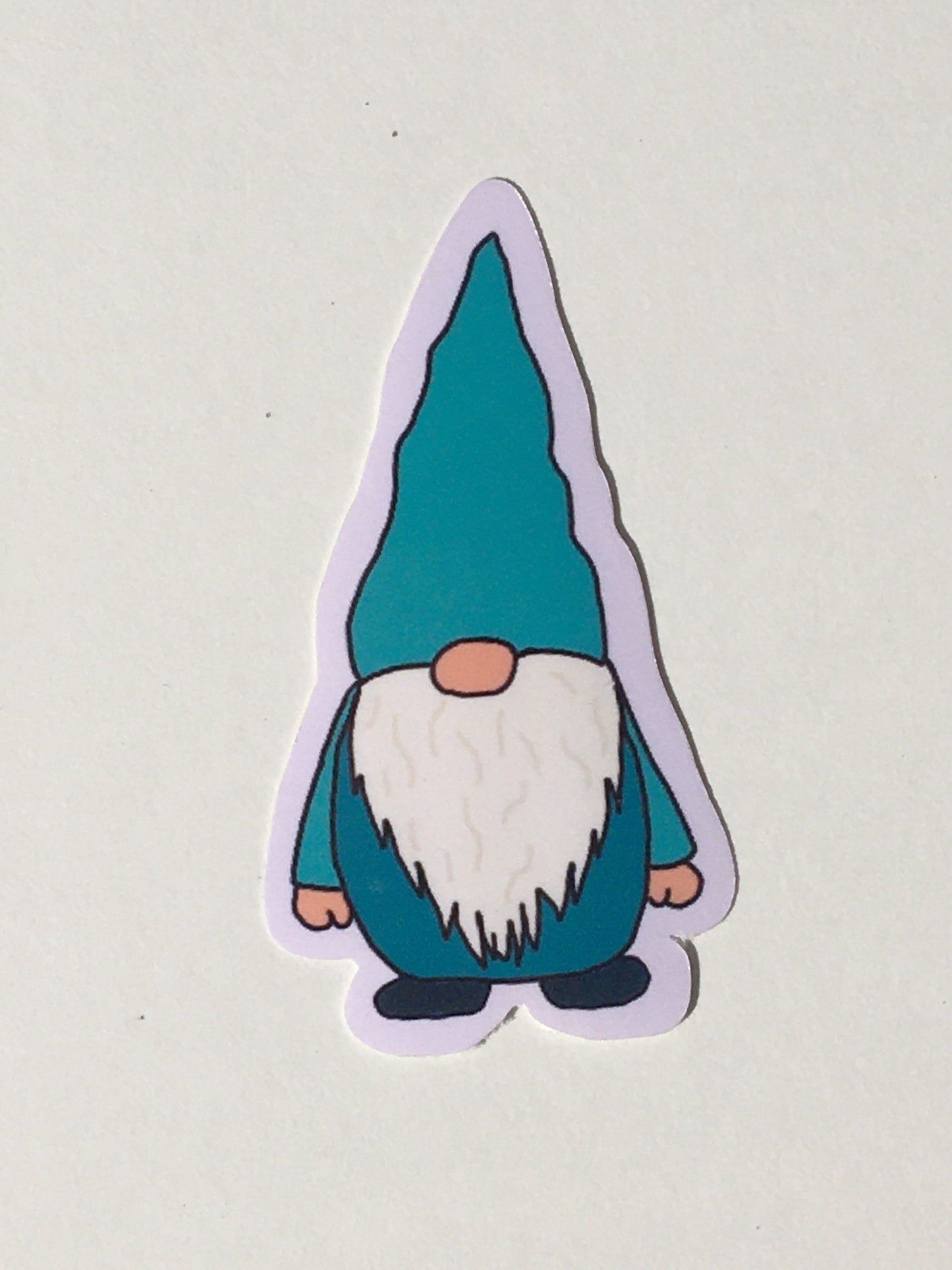 Hand drawn gnome sticker