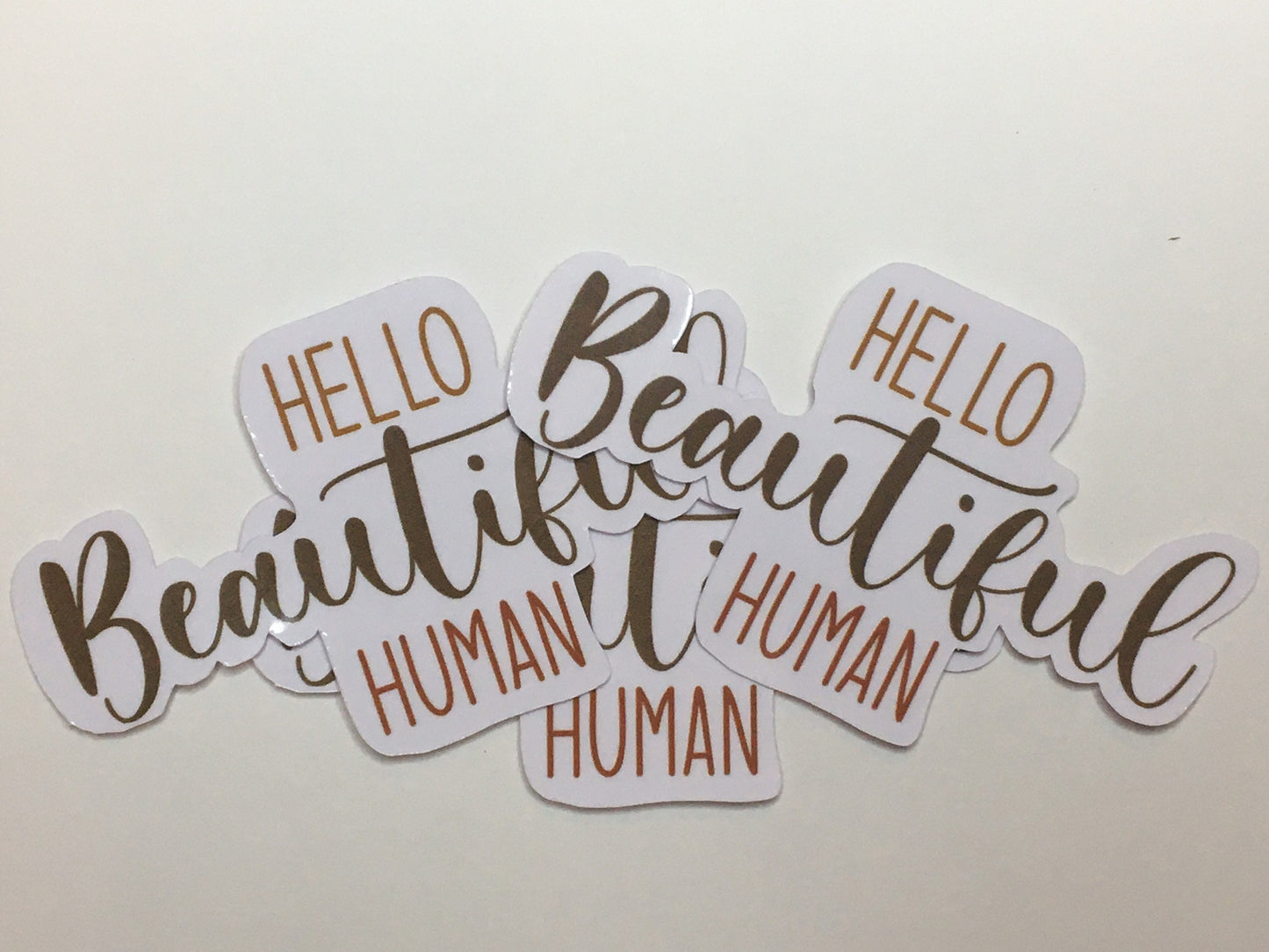 Hello Beautiful Human Sticker