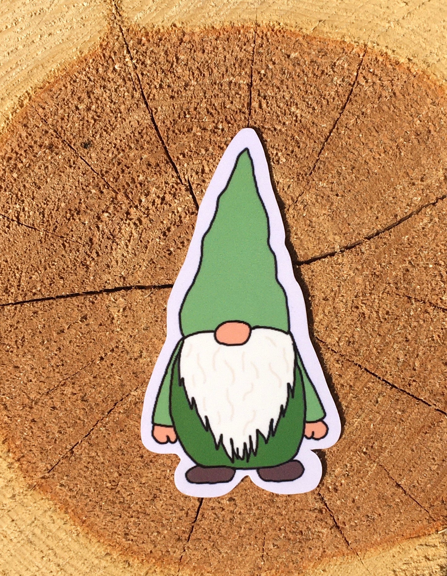 Hand drawn gnome sticker