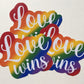 Gay Pride / Love Wins / Lesbian / Sticker