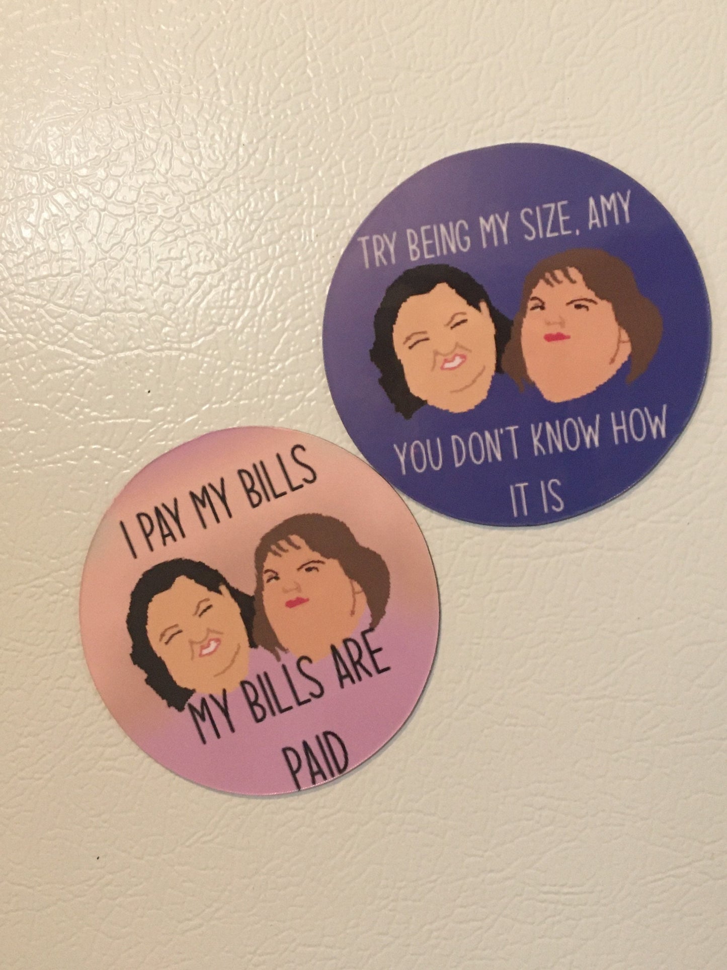 1000 lb. Sisters Refrigerator Magnet Set / Dr Now Magnet Set / Try Being My Size Amy / You Don’t Know How It Is / magnet