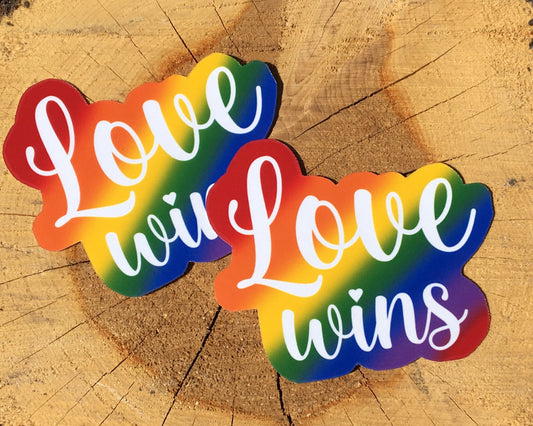 Gay Pride / Love Wins / Lesbian / Sticker