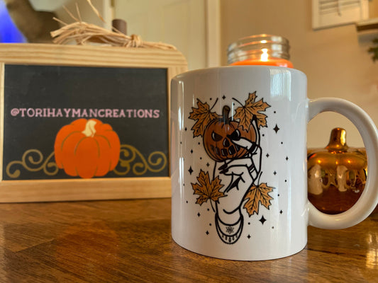 Witches Hand 11oz Coffee Mug / Ceramic Coffee Mug / Halloween Coffee Mug