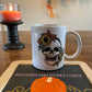 Skull Sunflower 11oz Coffee Mug, ceramic. Dishwasher and Microwave sage!