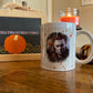 Michael Myers Blood Splatter 11 oz coffee mug/ Halloween Coffee Mug /Coffee Cup / Caffeine / Hot Coffee