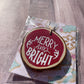 Merry and Bright / Handmade Christmas Ornament / rustic Gift