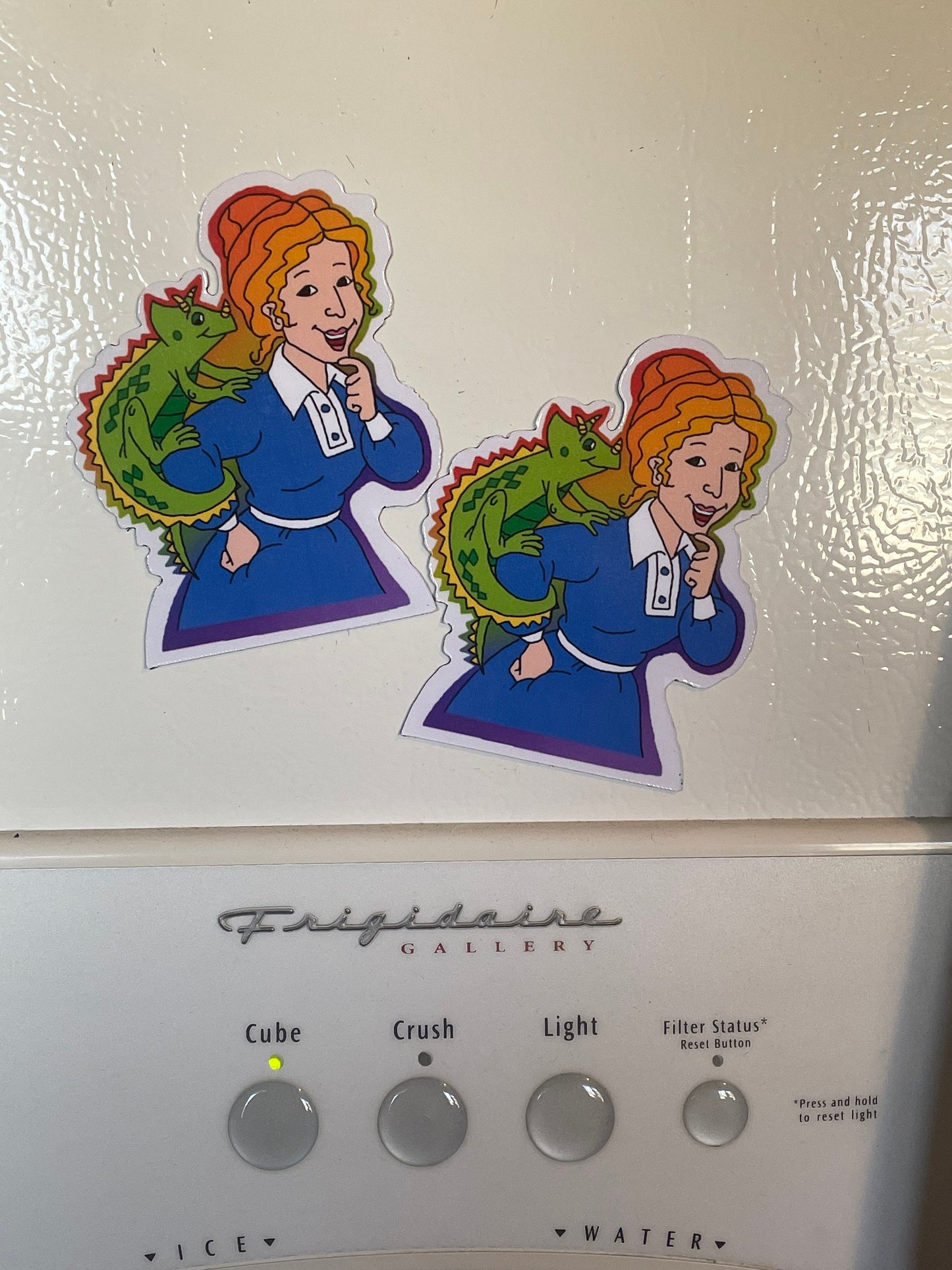 Miss Frizzle Fridge Magnet / Miss Frizzle Magic School Bus / Miss Frizzle Magnet Set / Two Pack / Teacher Gift