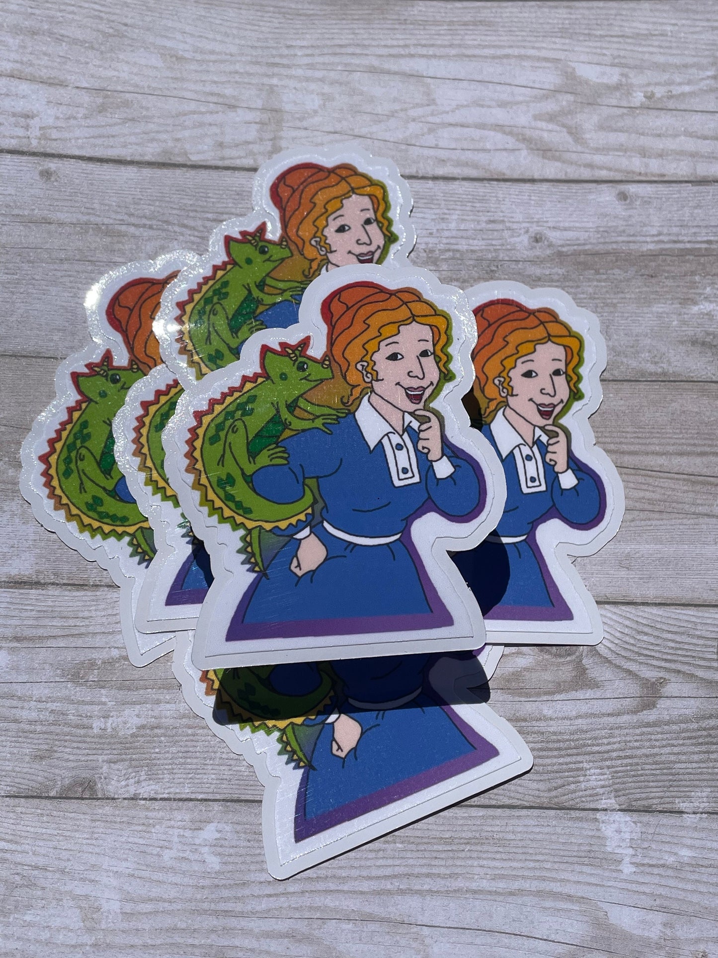 Miss Frizzle Sticker / Magic School Bus Sticker / Teacher’s Gift/ 90s Nostalgia Sticker