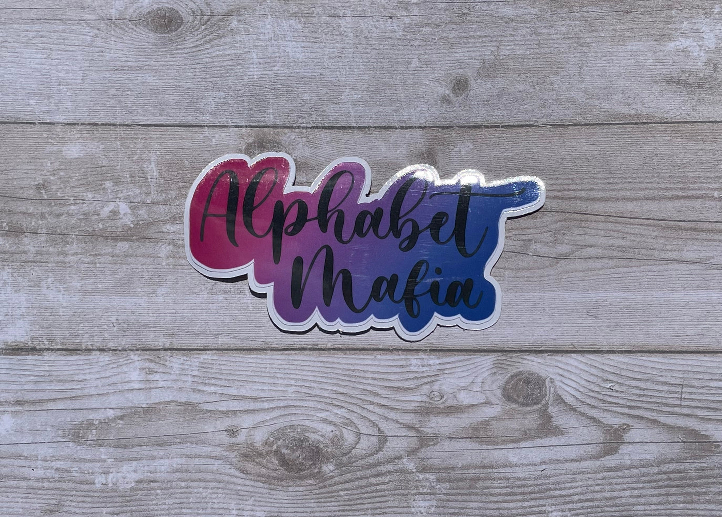 Bisexual Pride / Bi Pride / Pride Month Sticker / Pink Purple Blue Sticker / Bi Wife Energy Sticker / Alphabet Mafia Sticker