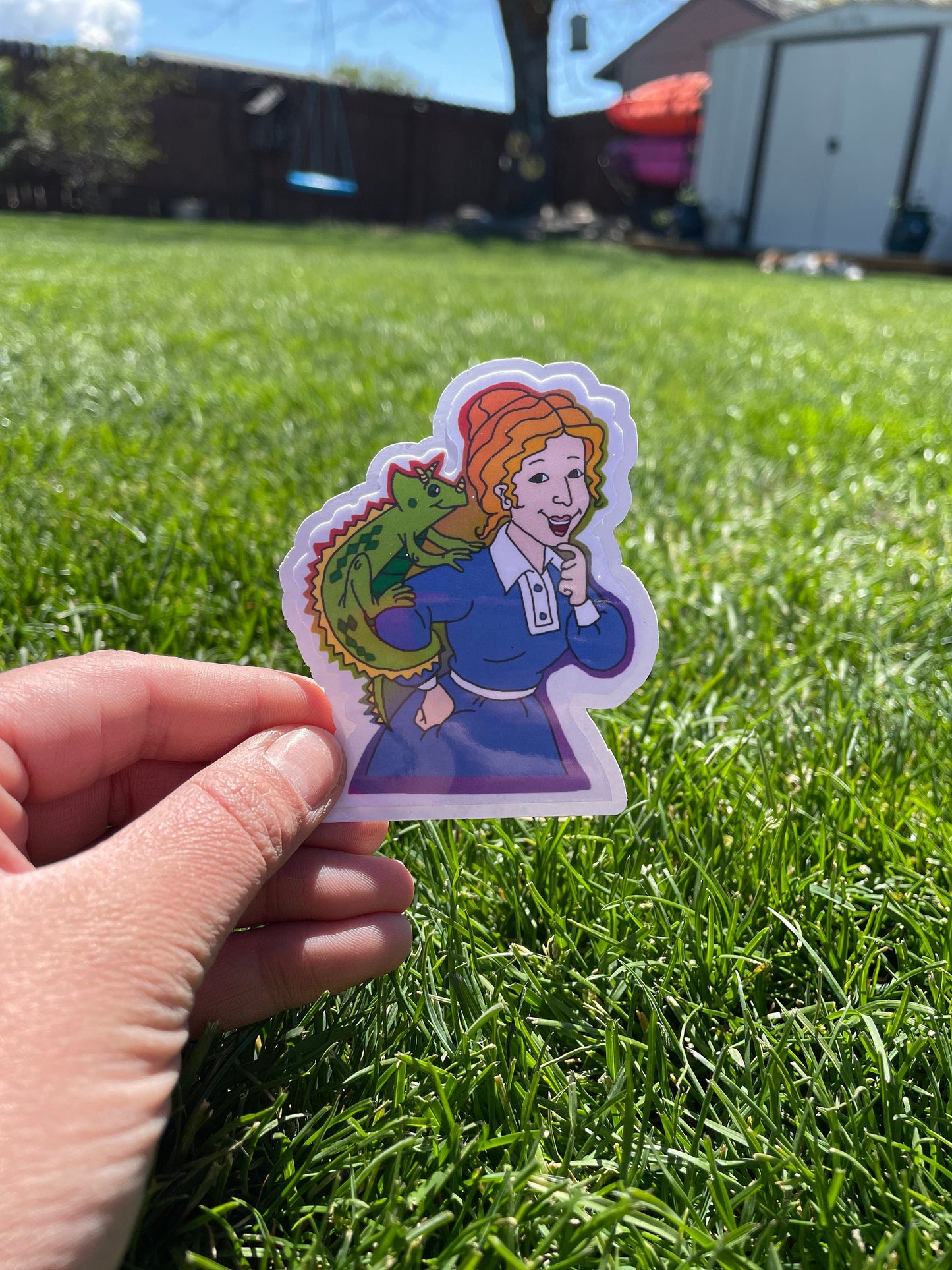 Miss Frizzle Sticker / Magic School Bus Sticker / Teacher’s Gift/ 90s Nostalgia Sticker