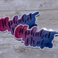 Bisexual Pride / Bi Pride / Pride Month Sticker / Pink Purple Blue Sticker / Bi Wife Energy Sticker / Alphabet Mafia Sticker