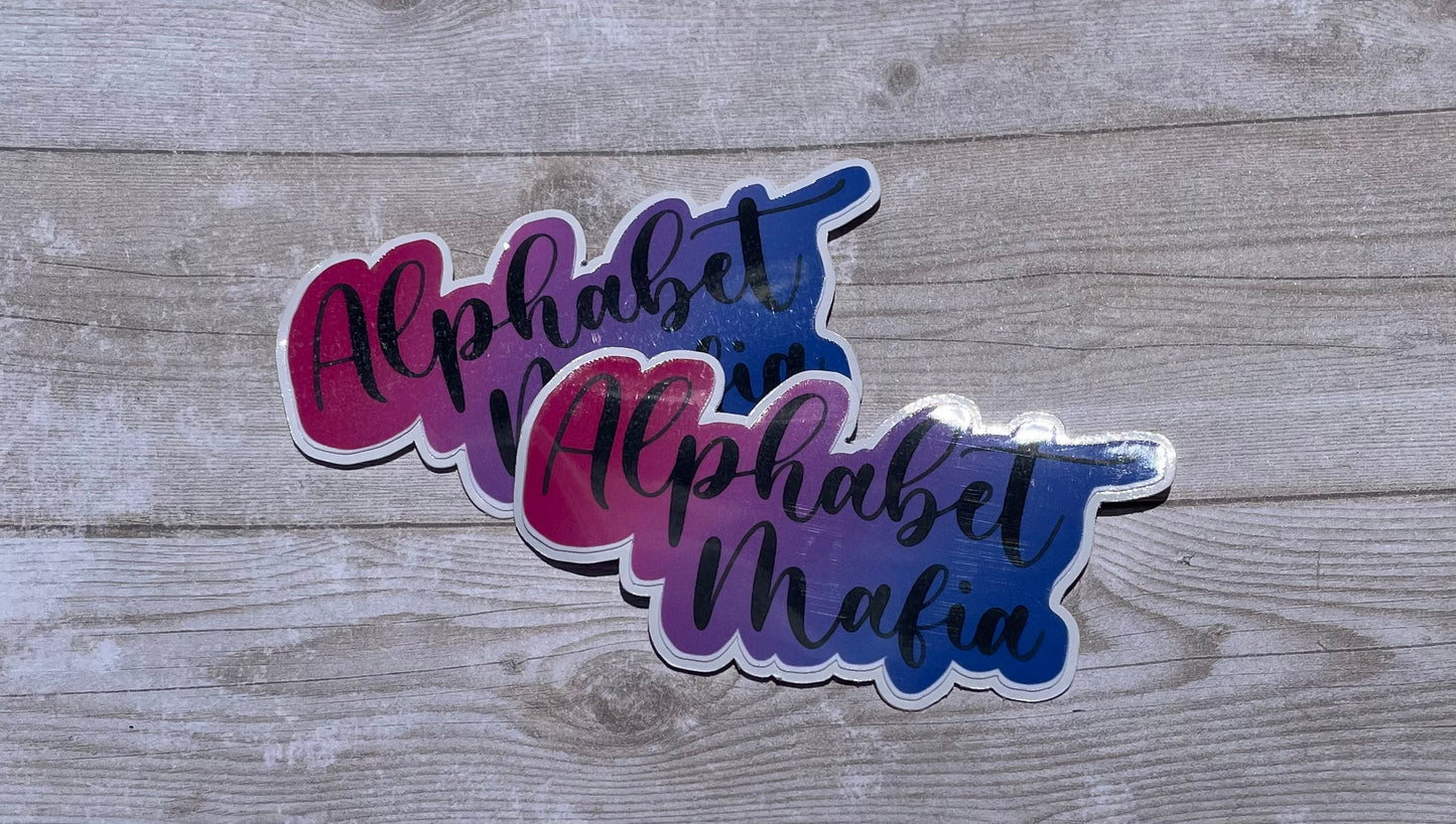 Bisexual Pride / Bi Pride / Pride Month Sticker / Pink Purple Blue Sticker / Bi Wife Energy Sticker / Alphabet Mafia Sticker