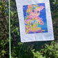 Lisa Frank Inspired Garden Flag / Mystical Garden Flag / Pig Garden Flag / 90s Nostalgia Flag