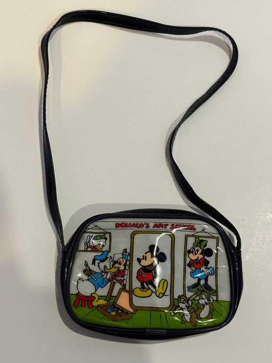 Vintage Disney Purse / Donald’s Art School / Disney Mickey Mouse Purse / Chip and Dale Purse / Minnie Mouse Purse / 1960’s Disney Purse