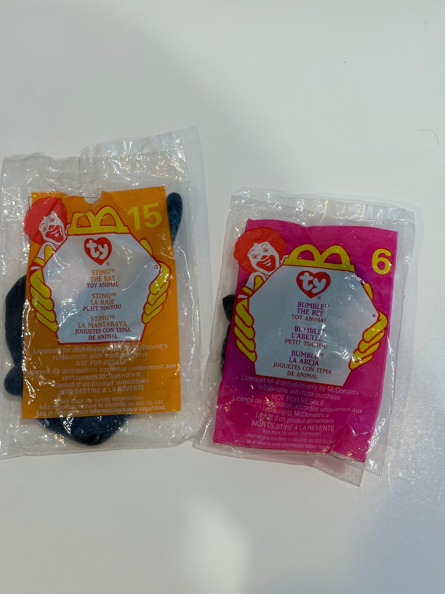 Ty Beanie Baby McDonald’s Happy Meal Toy / Sting and Bumble Happy Meal Toy / Sting / Bumble / Beanie Baby / Beanie Babies