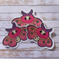 Pink Moth Sticker / Moth Sticker / Witch Sticker